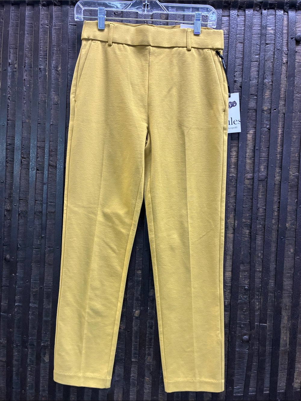 Jules & Leopold Women's Mustard Straight-Leg Pants